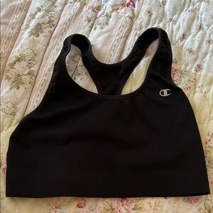Champion Women's Black Racerback Sports Bra